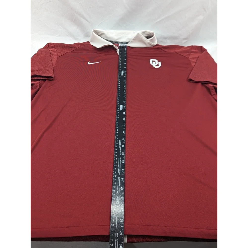 Oklahoma Sooners Shirt Mens 3XL Red NCAA Football Nike Dri Fit‎ Polo Performance